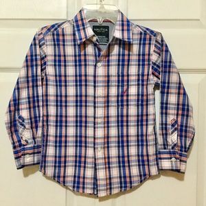 Nautica Boys Long Sleeve Dress Shirt